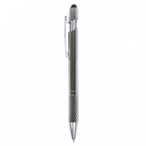 Arc Diamond Grip Metal Pen with Stylus - Promotional Products