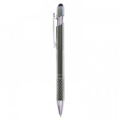 Arc Diamond Grip Metal Pen with Stylus - Promotional Products