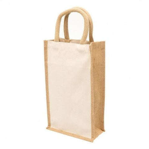 Murray Jute Wine Tote - Promotional Products