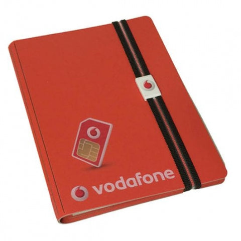 Custom Leather Covered Notepad with Elastic Strap - Promotional Products
