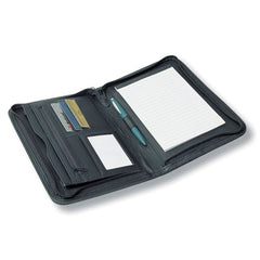 Avalon Full Zip A5 Leather Look Compendium - Promotional Products