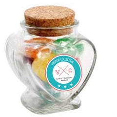 Devine Heart Jar filled with Lollies - Promotional Products