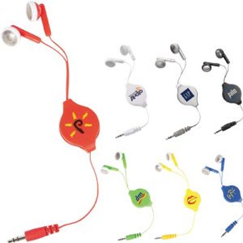 Arrow Retractable Earphones - Promotional Products