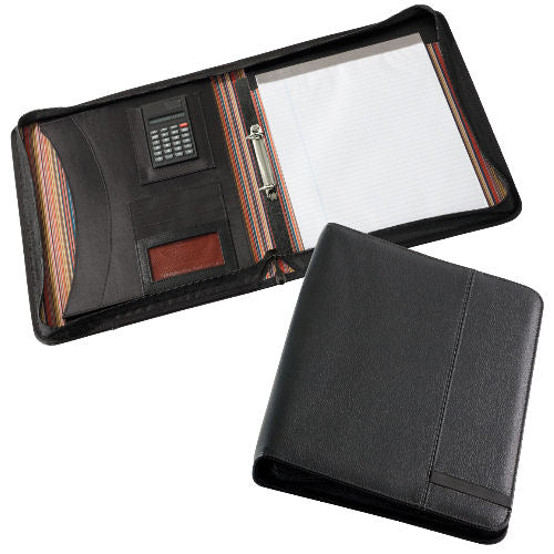 Oxford Stripe Zippered Compendium - Promotional Products