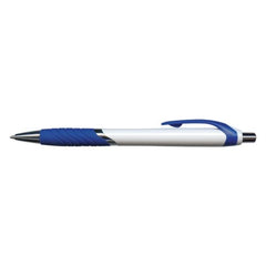 Eden Wave White Plastic Pen - Promotional Products