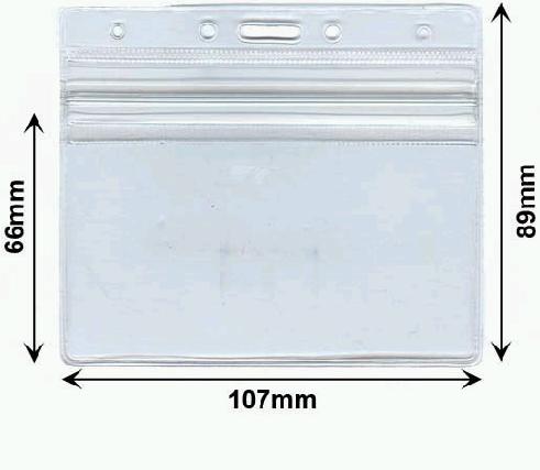Business Card Name Tag Holder with Ziplock - Promotional Products