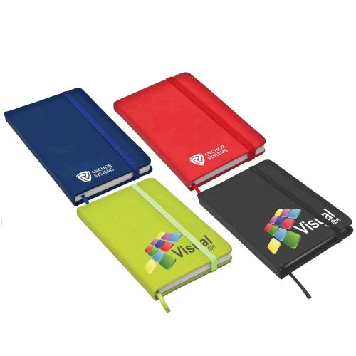 Classic Pocket Size Notepad with Elastic Closure - Promotional Products