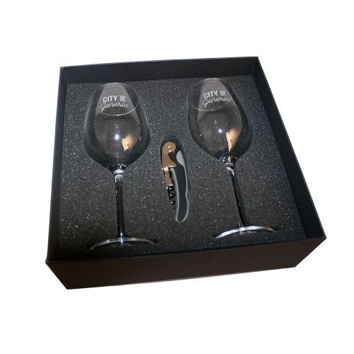 Avalon Two Piece Wine Glass Set - Promotional Products
