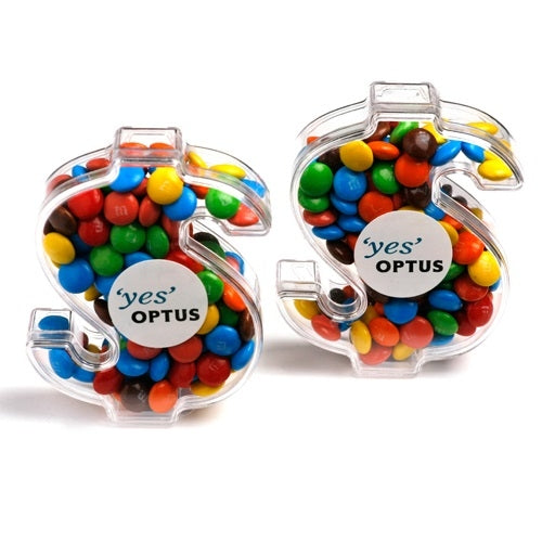Yum Dollar Sign filled with Lollies - Promotional Products
