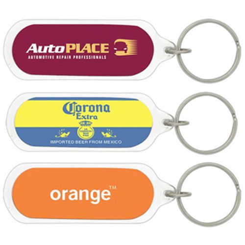 Econo Oval Acrylic Keyring - Promotional Products