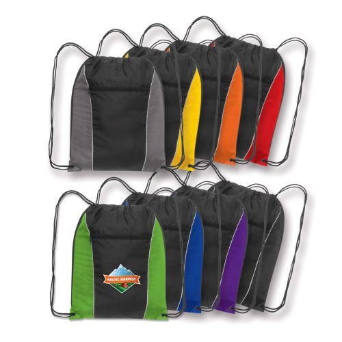 Eden Backsack with Zippered Pocket - Promotional Products