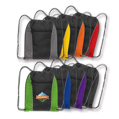 Eden Backsack with Zippered Pocket - Promotional Products
