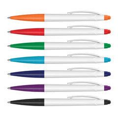 Eden Colour Range Plastic Pen with Stylus - Promotional Products