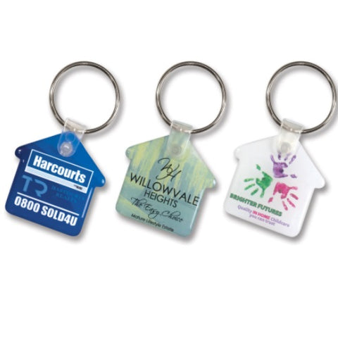 Eden House Shaped Flexi Keyring - Promotional Products
