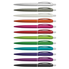 Eden Plastic Pen With Metallic Barrel - Promotional Products