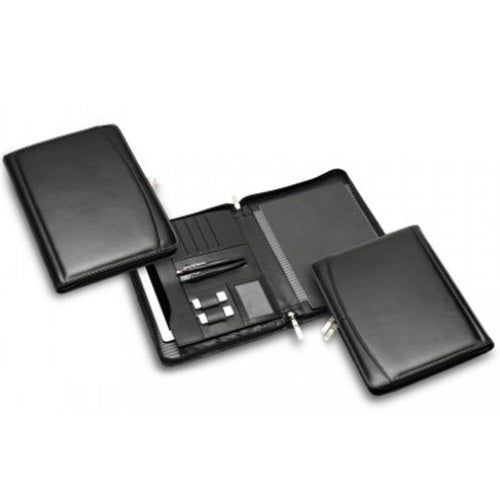 R&M Premium Leather Compendium With Tablet Pocket - Promotional Products