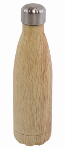 Arc Wood-Look Stainless Steel Reusable Drink Bottle - Promotional Products