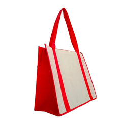 A Large Zippered Non Woven Tote Bag - Promotional Products