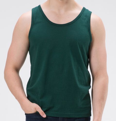 Logo 100% Cotton Jersey Singlet - Corporate Clothing