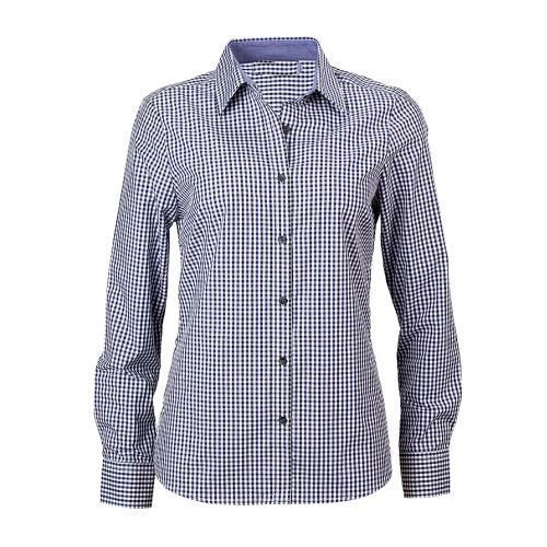 Reflections Two Tone Gingham Check Long Sleeve Shirt - Corporate Clothing