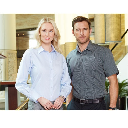 Outline Fine Stripe Business Shirts - Corporate Clothing