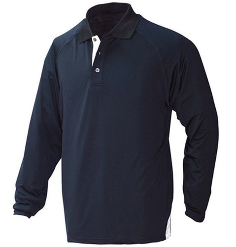 Outline Stretch Long Sleeve Sports Polo Shirt - Corporate Clothing