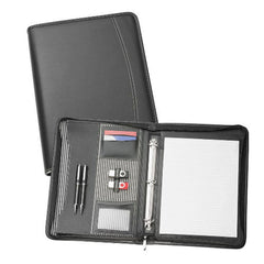 Avalon A4 Inner Stripe Compendium with Removable 3 Ring Binder - Promotional Products