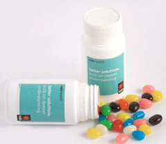 Yum Pill Container filled with Lollies - Promotional Products