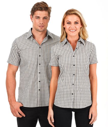 Reflections Two Tone Gingham Check Short Sleeve Shirt - Corporate Clothing