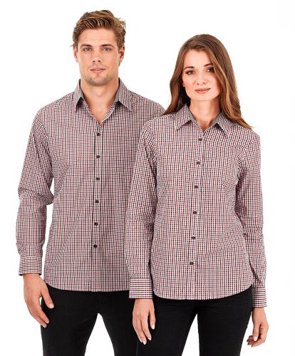 Reflections Two Tone Gingham Check Long Sleeve Shirt - Corporate Clothing