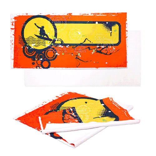 A Sports Towel with Edge to Edge Print - Promotional Products