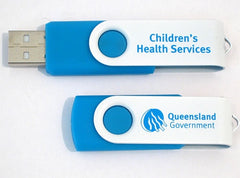 A Logo Swivel USB Flash Drive - Promotional Products