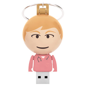 Tekno Ball Keychain USB People - Promotional Products
