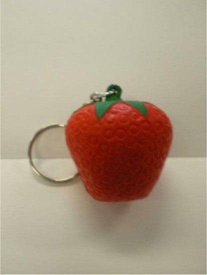 Promo Stress Strawberry Keyring - Promotional Products