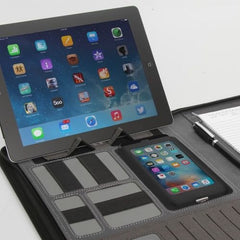 Cambridge Modern A4 Zippered Compendium - Charcoal - Promotional Products