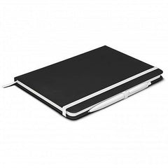 Eden A5 Black Notebook with Pen - Promotional Products