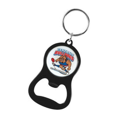 Eden Bottle Opener Keyring with Printed Dome - Promotional Products