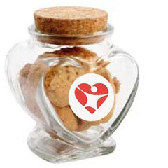 Devine Heart Jar filled with Lollies - Promotional Products