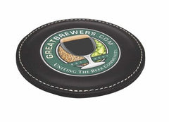 Classic Leather Coaster Set - Promotional Products