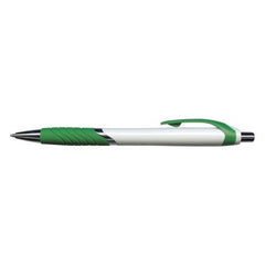 Eden Wave White Plastic Pen - Promotional Products