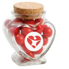 Devine Heart Jar filled with Lollies - Promotional Products