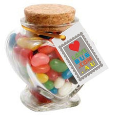Devine Heart Jar filled with Lollies - Promotional Products