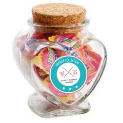 Devine Heart Jar filled with Lollies - Promotional Products
