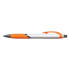 Eden Wave White Plastic Pen - Promotional Products