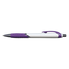 Eden Wave White Plastic Pen - Promotional Products