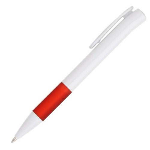 Arc Tilt Plastic Pen With Coloured Grip - Promotional Products