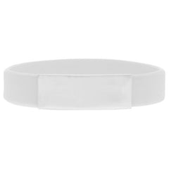 Econo Silicone Wristband with Brand Plate - Promotional Products