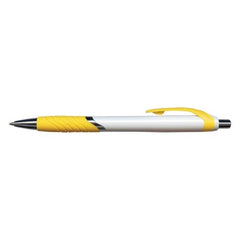 Eden Wave White Plastic Pen - Promotional Products