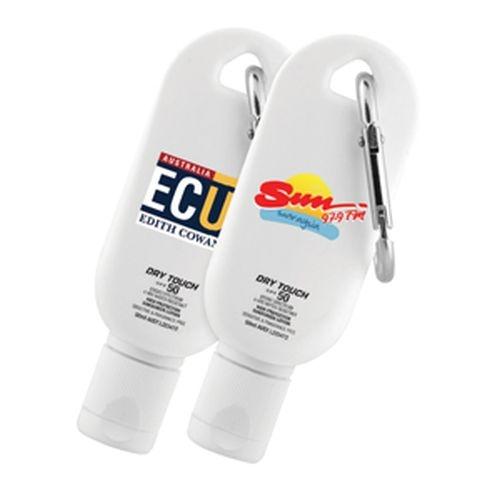 Econo 50ml 50+ Sunscreen Tube with Carabiner - Promotional Products