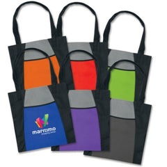 Eden Two-Tone Tote Bag with Pocket - Promotional Products